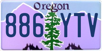 OR license plate 886YTV