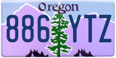 OR license plate 886YTZ
