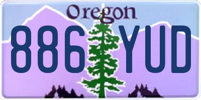 OR license plate 886YUD