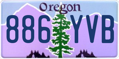 OR license plate 886YVB