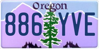 OR license plate 886YVE