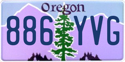 OR license plate 886YVG
