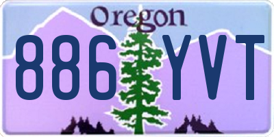 OR license plate 886YVT