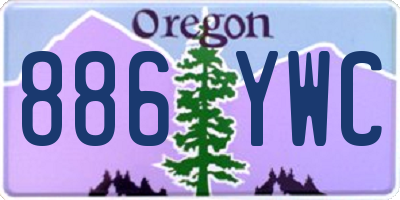 OR license plate 886YWC