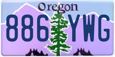 OR license plate 886YWG