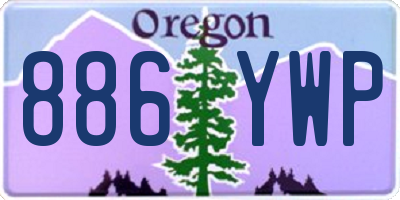 OR license plate 886YWP