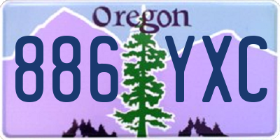 OR license plate 886YXC