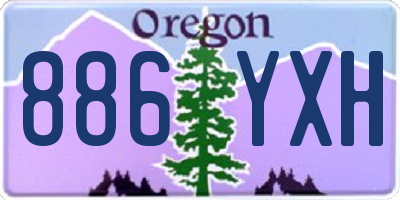 OR license plate 886YXH
