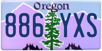 OR license plate 886YXS