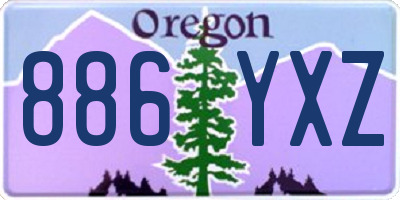 OR license plate 886YXZ