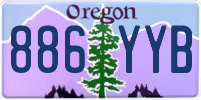 OR license plate 886YYB