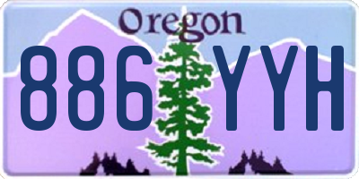 OR license plate 886YYH