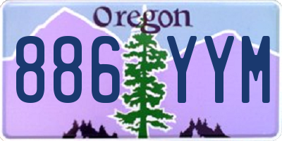 OR license plate 886YYM