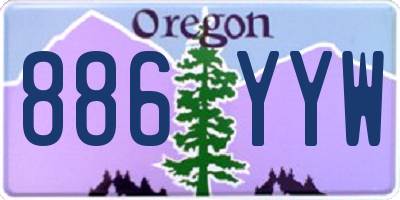 OR license plate 886YYW