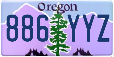 OR license plate 886YYZ