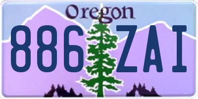 OR license plate 886ZAI