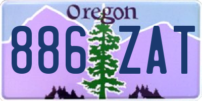 OR license plate 886ZAT