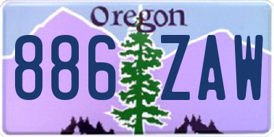 OR license plate 886ZAW
