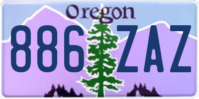 OR license plate 886ZAZ