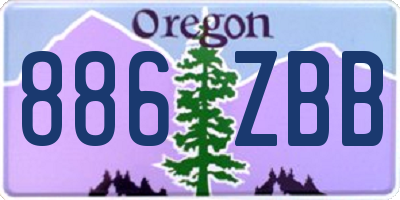 OR license plate 886ZBB