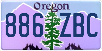 OR license plate 886ZBC