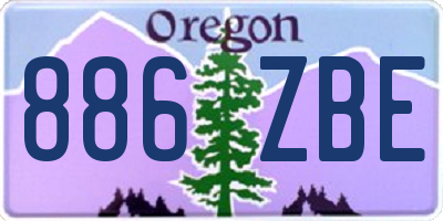 OR license plate 886ZBE