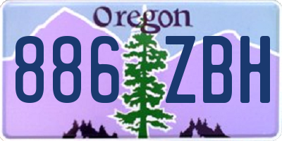 OR license plate 886ZBH
