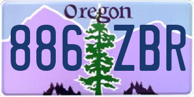 OR license plate 886ZBR