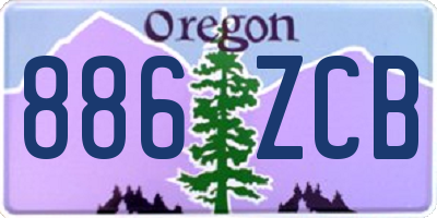 OR license plate 886ZCB