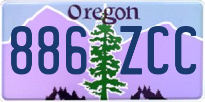 OR license plate 886ZCC