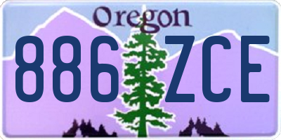 OR license plate 886ZCE
