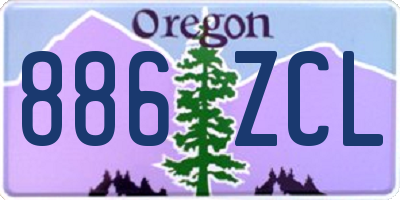 OR license plate 886ZCL
