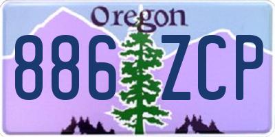 OR license plate 886ZCP