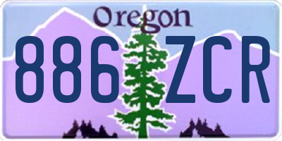 OR license plate 886ZCR
