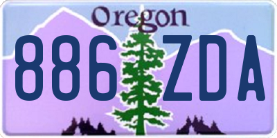 OR license plate 886ZDA