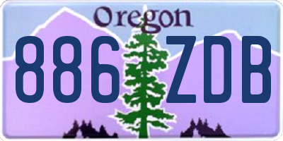 OR license plate 886ZDB