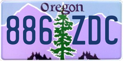 OR license plate 886ZDC
