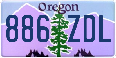 OR license plate 886ZDL