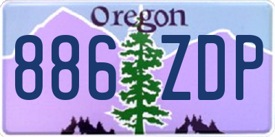 OR license plate 886ZDP