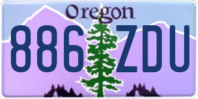 OR license plate 886ZDU