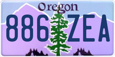 OR license plate 886ZEA