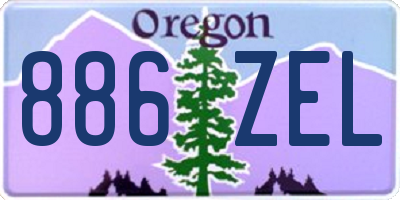 OR license plate 886ZEL