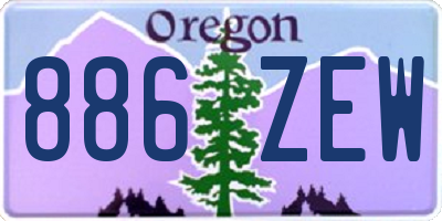 OR license plate 886ZEW