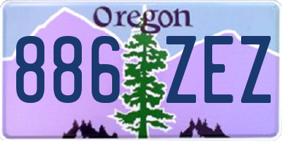 OR license plate 886ZEZ