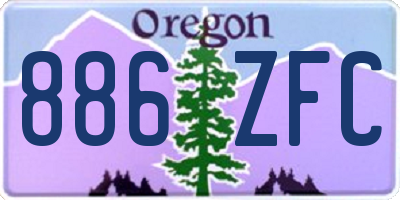 OR license plate 886ZFC