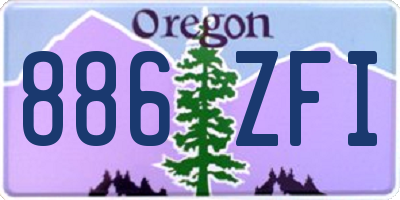 OR license plate 886ZFI