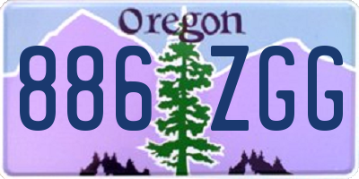 OR license plate 886ZGG