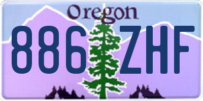OR license plate 886ZHF