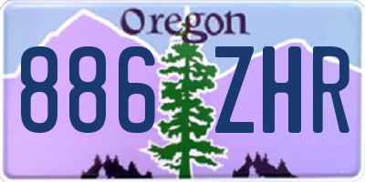 OR license plate 886ZHR