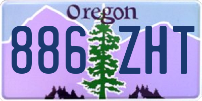 OR license plate 886ZHT
